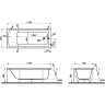 Акриловая ванна VITRA NEON 170x75 см 52280001000