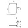 Держатель полотенец VITRA MINIMAX, глянцевый хром A44783
