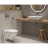 Комплект подвесной унитаз VITRA NORMUS, система инсталляции VITRA V8, кнопка LOOP R глянцевый хром, сиденье микролифт 9773B003-7200