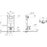 Комплект VITRA L-BOX ZENTRUM ROUND кнопка хром 9879B003-7200