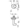 Крючок для халата VITRA MINIMAX, глянцевый хром A44787
