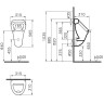 Писсуар VITRA подвод воды сзади 6201B003-0199