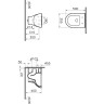 Подвесной безободковый унитаз VITRA ZENYTRUM RIM-EX 5795B003-0075