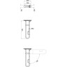 Поручень опорный настенный VITRA ARKITEKT, подъемный A44468