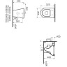 Приставной напольный унитаз VITRA ZENTRUM 5788B003-0075