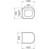 Сиденье для унитаза VITRA SERENADA, микролифт 124-003-009