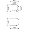 Сиденье для унитаза VITRA ZENTRUM 94-003-001