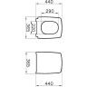Тонкое сиденье для унитаза VITRA METROPOLE, микролифт, цвет белый 122-003-009